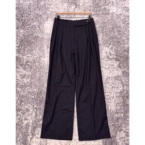 Wildfang Pants 4 Womens The Empower Wide Leg Trouser Black